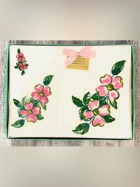 Vintage New Towels Made by Cannon 3 Piece Terry Bath Hand & Wash Ensemble Towels